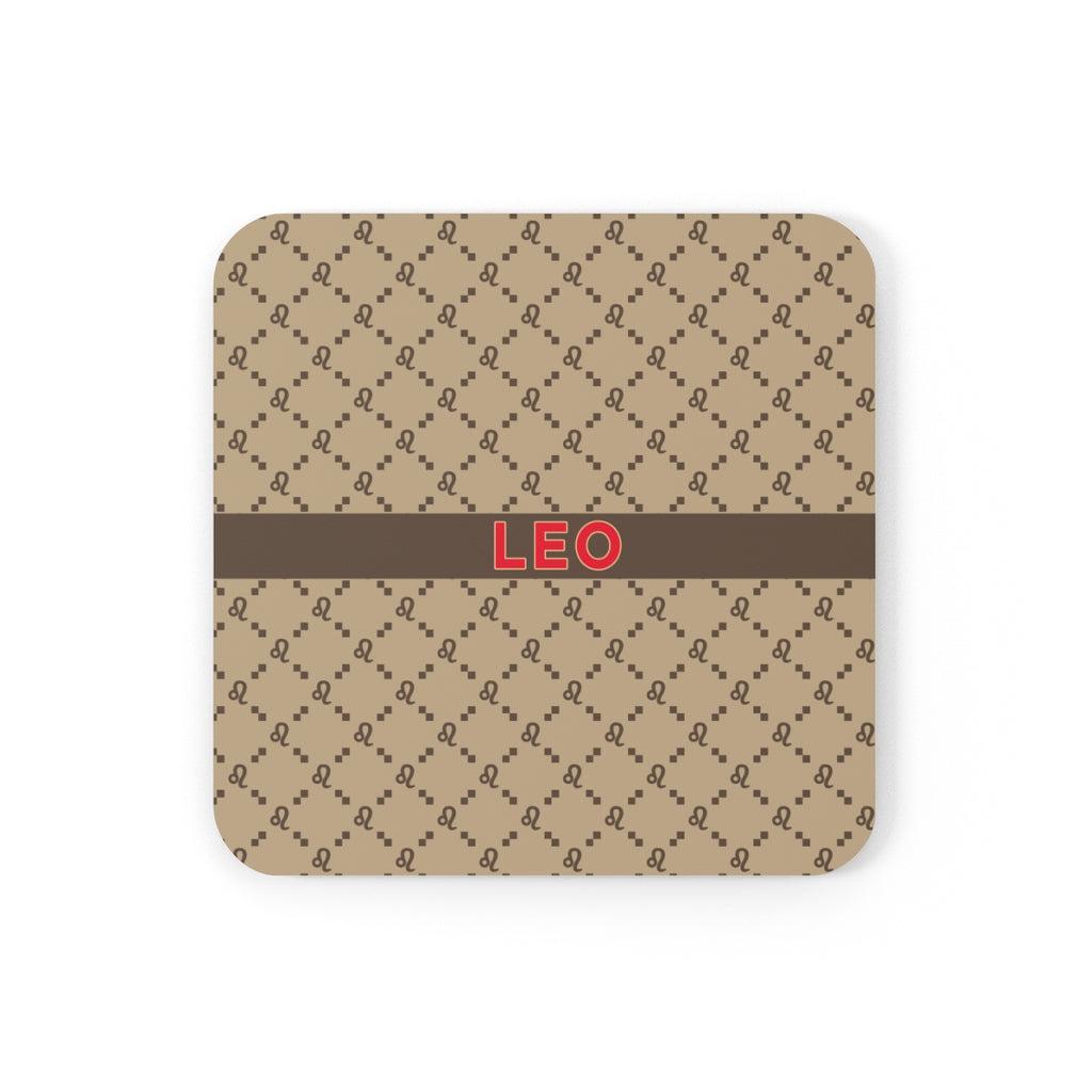 Leo G-Style Beige Cork Coaster