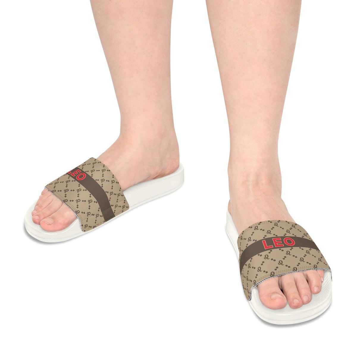 Leo G-Style Slide Sandals - Beige