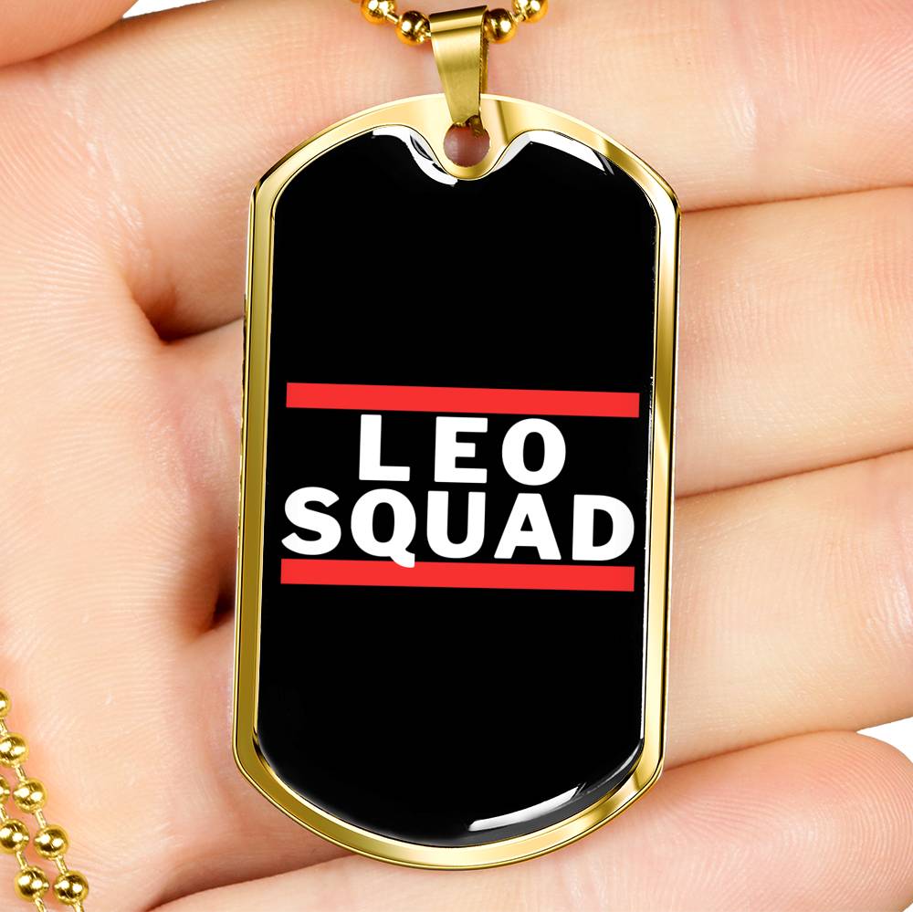 Leo Squad Dog Tag zodiac jewelry for her birthday outfit