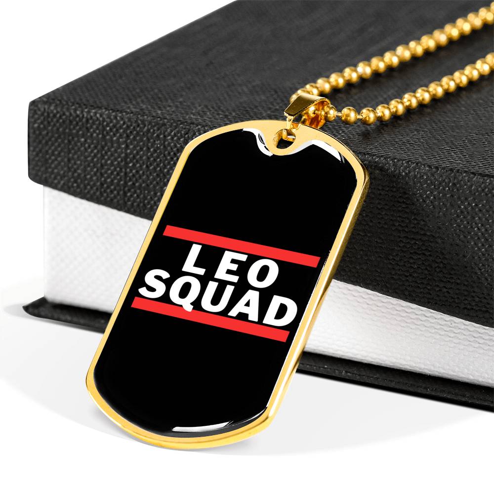 Leo Squad Dog Tag zodiac jewelry for her birthday outfit