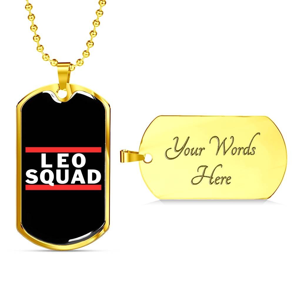 Leo Squad Dog Tag zodiac jewelry for her birthday outfit