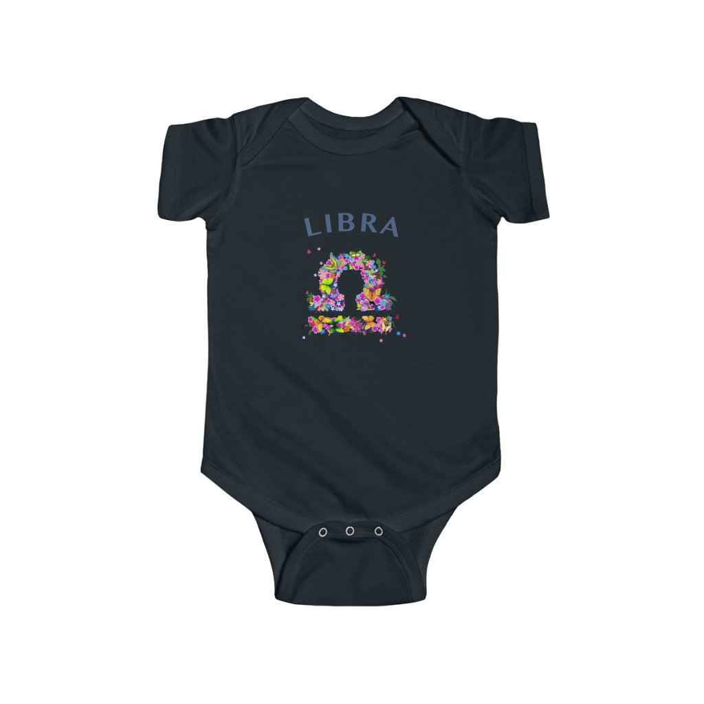 Libra Floral Baby Bodysuit