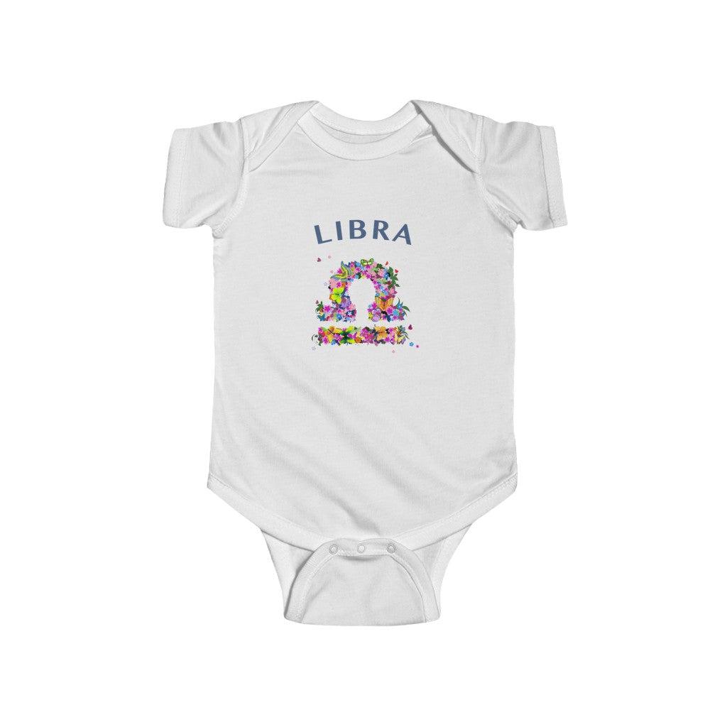 Libra Floral Baby Bodysuit