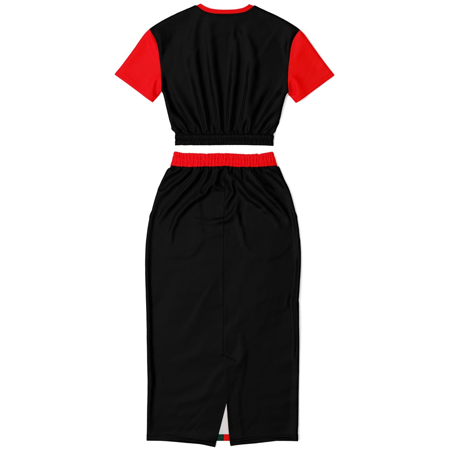 Libra G-Heart Crop Shirt & Skirt Outfit