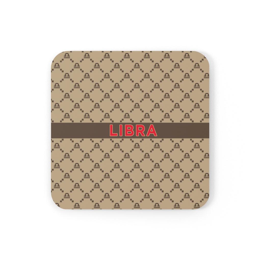 Libra G-Style Beige Cork Coaster