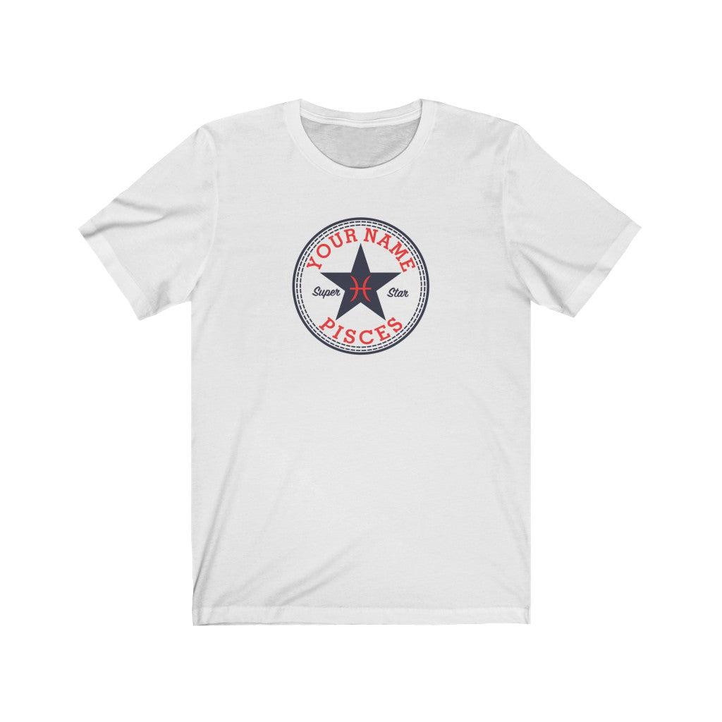 Pisces Custom Star Shirt Zodiac Clothing for her Birthday