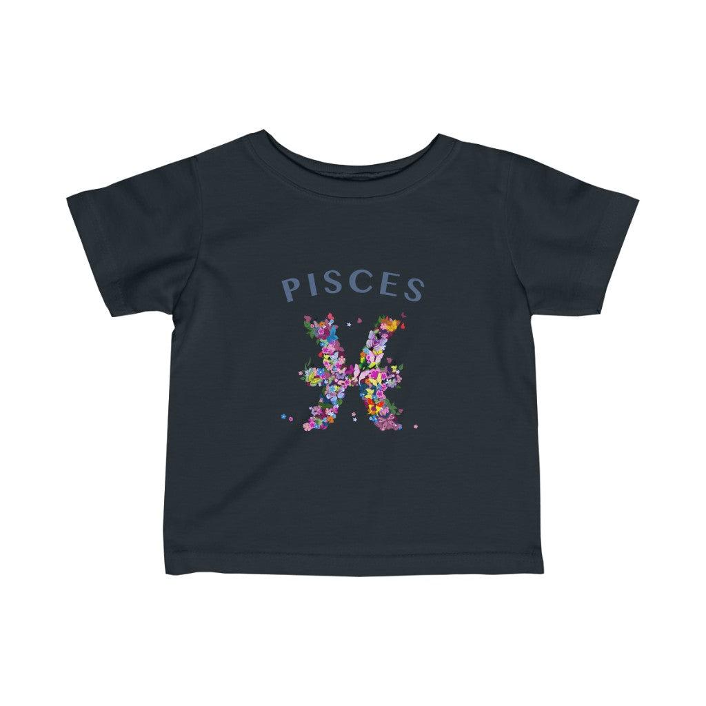 Pisces Floral Baby Tee
