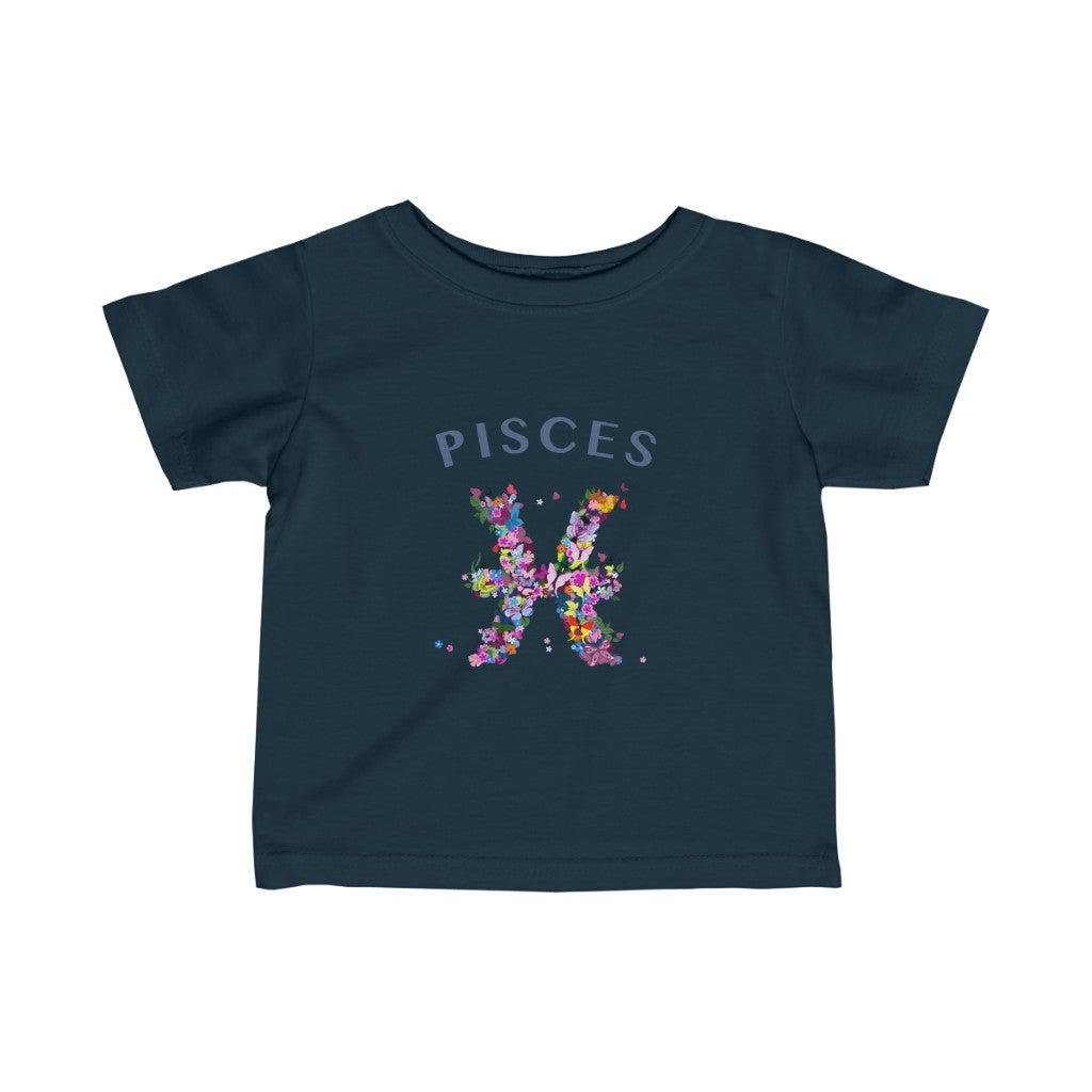 Pisces Floral Baby Tee