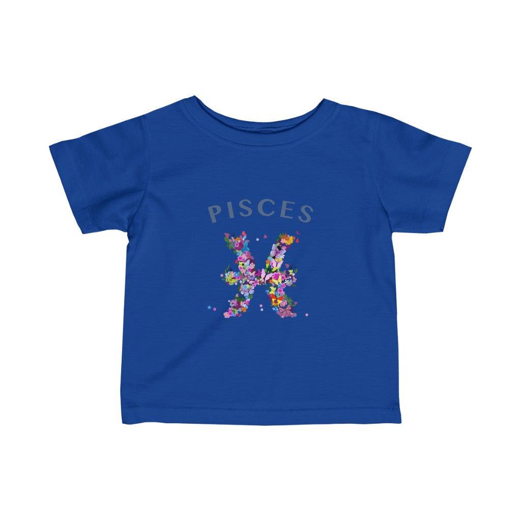 Pisces Floral Baby Tee
