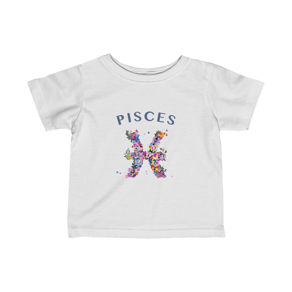 Pisces Floral Baby Tee
