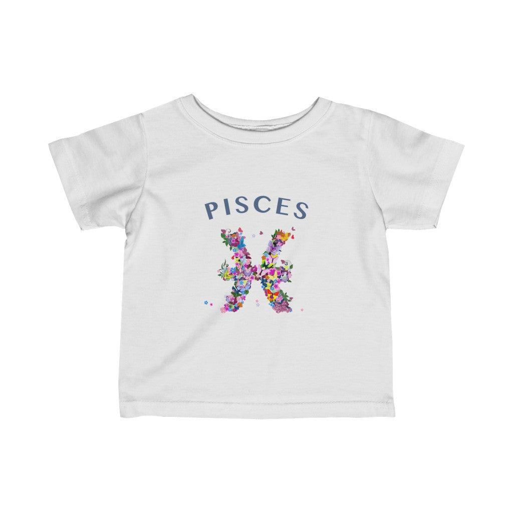 Pisces Floral Baby Tee