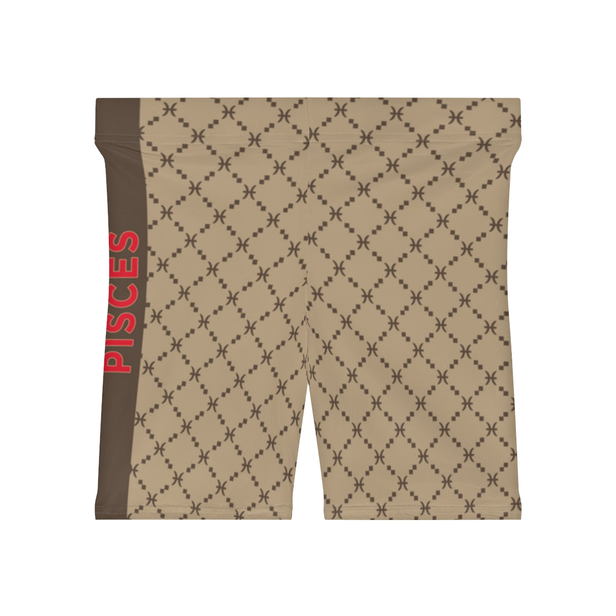 Pisces G-Style Biker Shorts - Beige