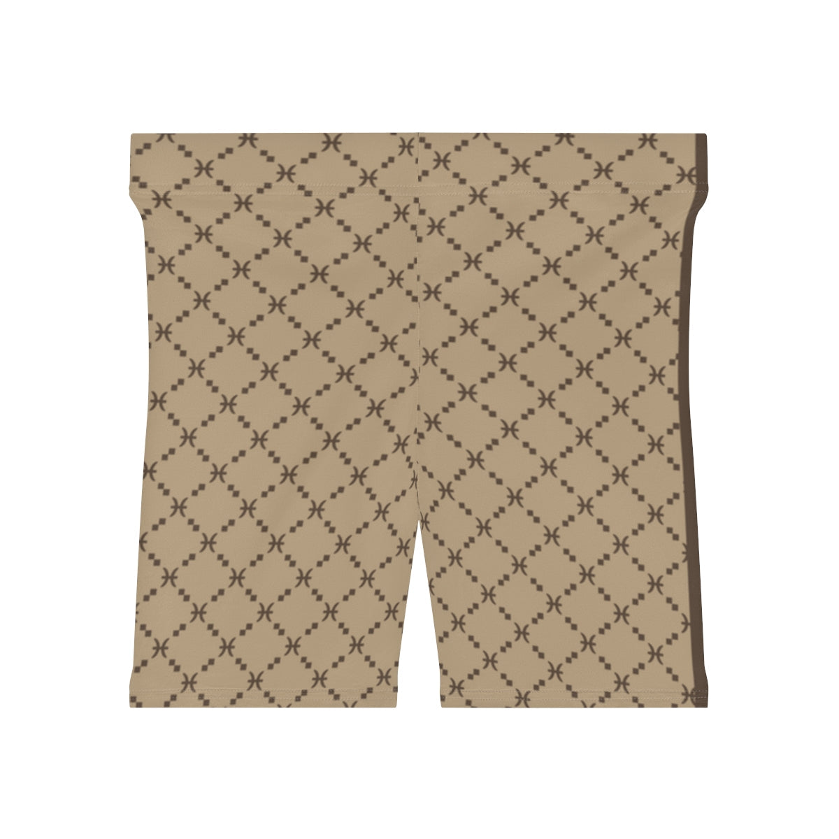 Pisces G-Style Biker Shorts - Beige