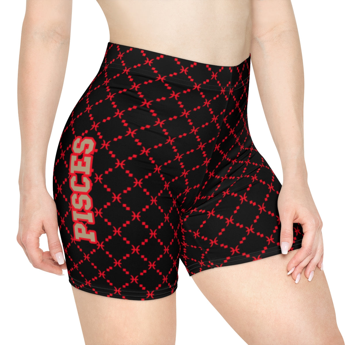 Pisces G-Style Biker Shorts - Red