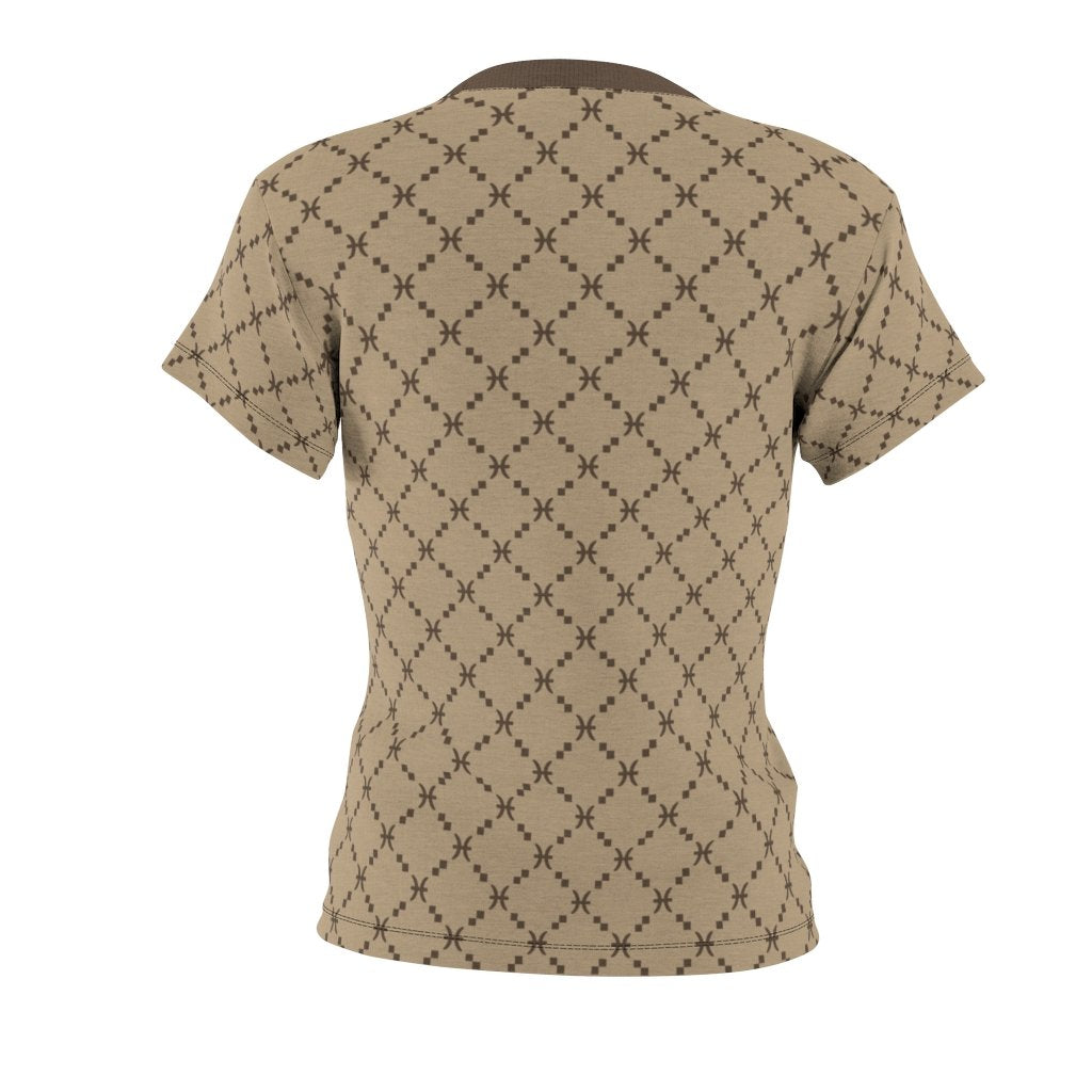 Pisces Shirt: Pisces G-Style Beige Shirt zodiac clothing for birthday outfit