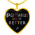 Sagittarius Do it Better Heart Necklace zodiac jewelry for her birthday outfit