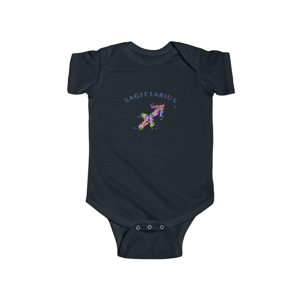 Sagittarius Floral Baby Bodysuit