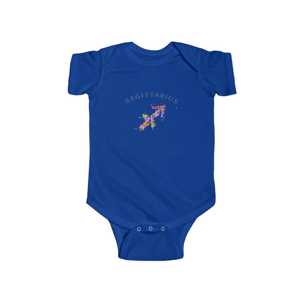 Sagittarius Floral Baby Bodysuit