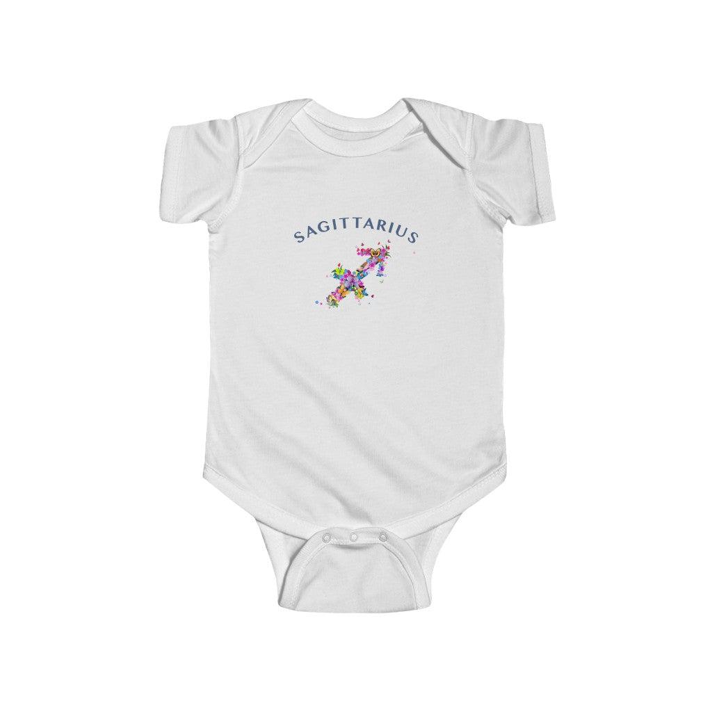 Sagittarius Floral Baby Bodysuit