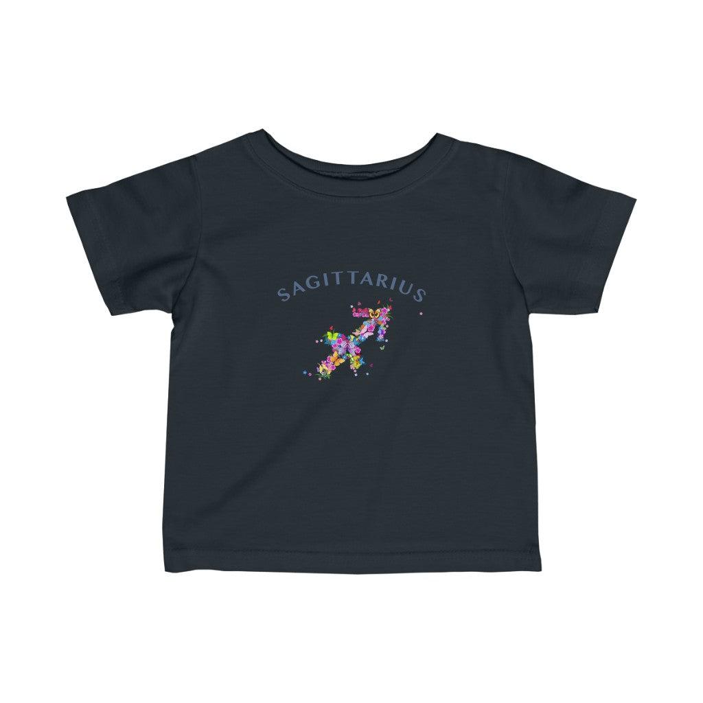 Sagittarius Floral Baby Tee