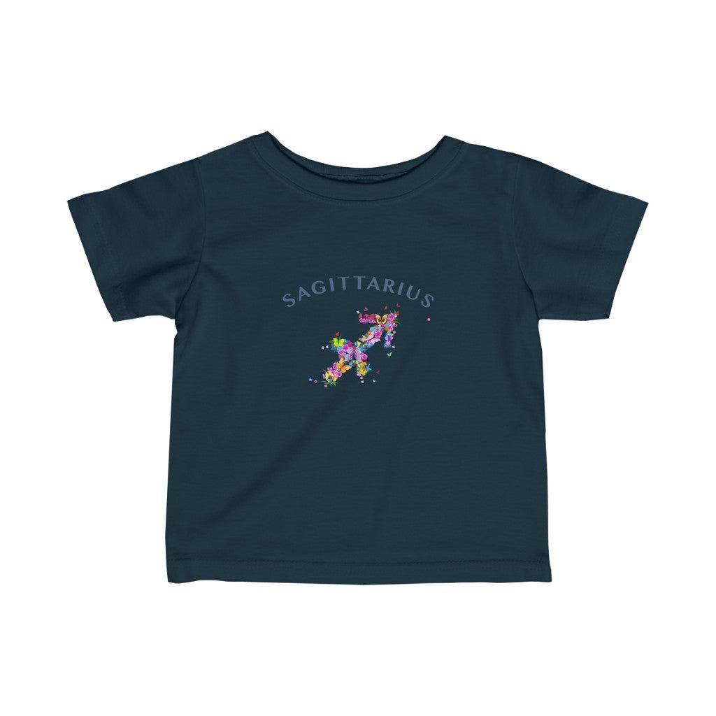 Sagittarius Floral Baby Tee