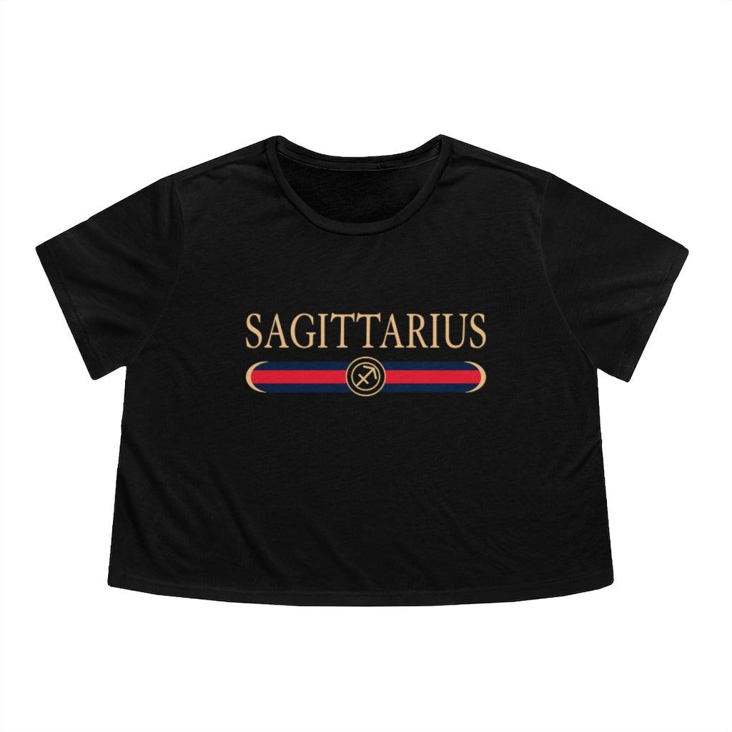 Sagittarius G-Girl Flowy Cropped Shirt