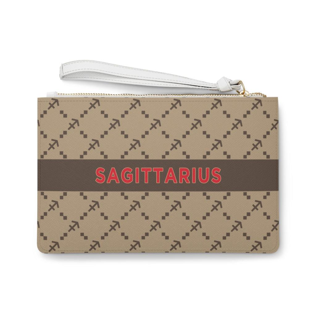 Sagittarius G-Style Beige Clutch Bag