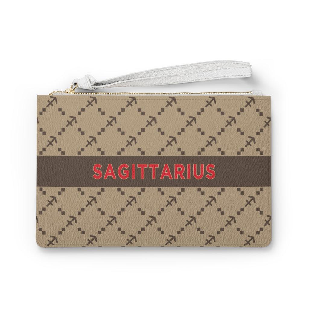 Sagittarius G-Style Beige Clutch Bag