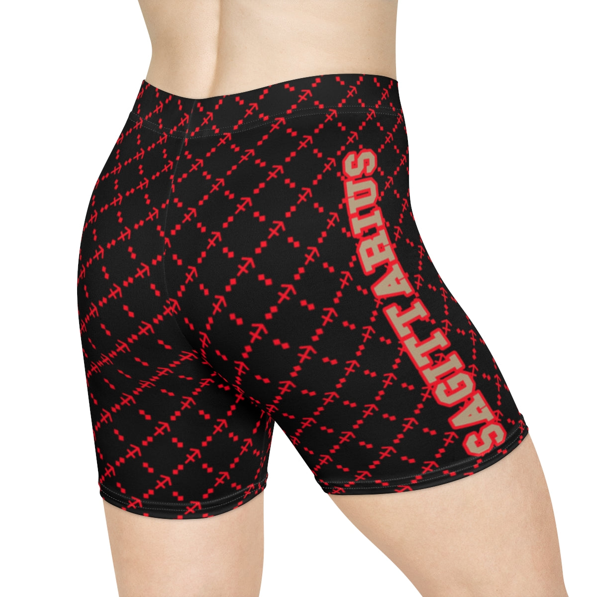 Sagittarius G-Style Biker Shorts - Red