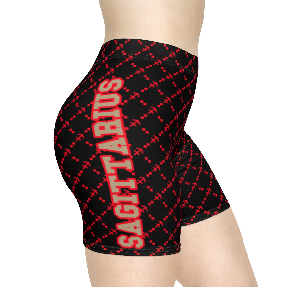 Sagittarius G-Style Biker Shorts - Red