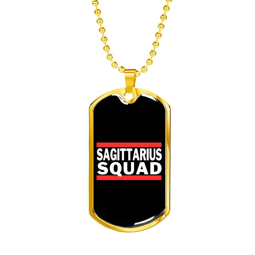 Sagittarius Squad Dog Tag zodiac jewelry for her birthday outfit