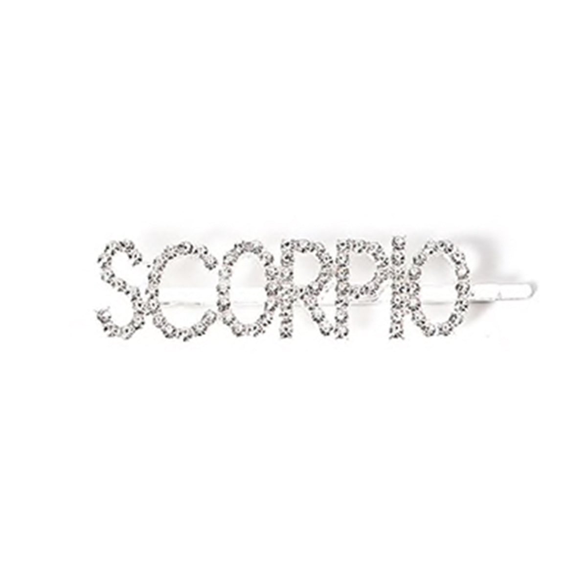 Scorpio Crystal Hair Clip zodiac jewelry for her birthday outfit