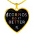 Scorpio Do it Better Heart Necklace zodiac jewelry for her birthday outfit