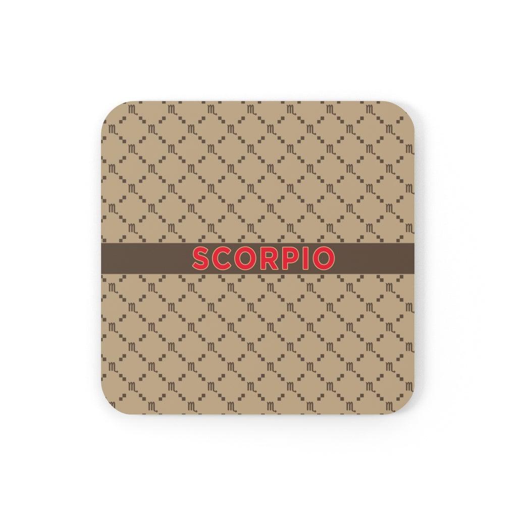 Scorpio G-Style Beige Cork Coaster