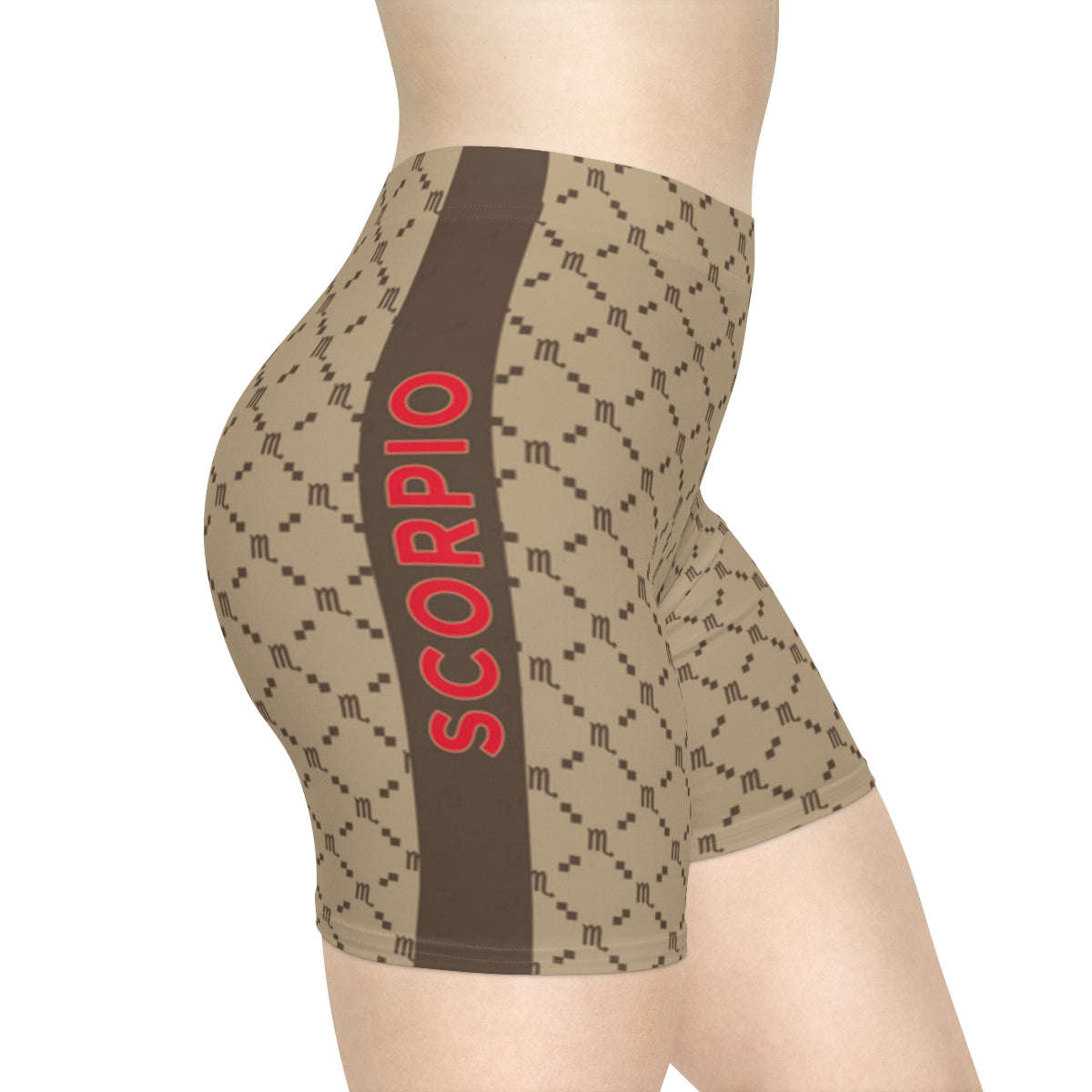 Scorpio G-Style Biker Shorts - Beige