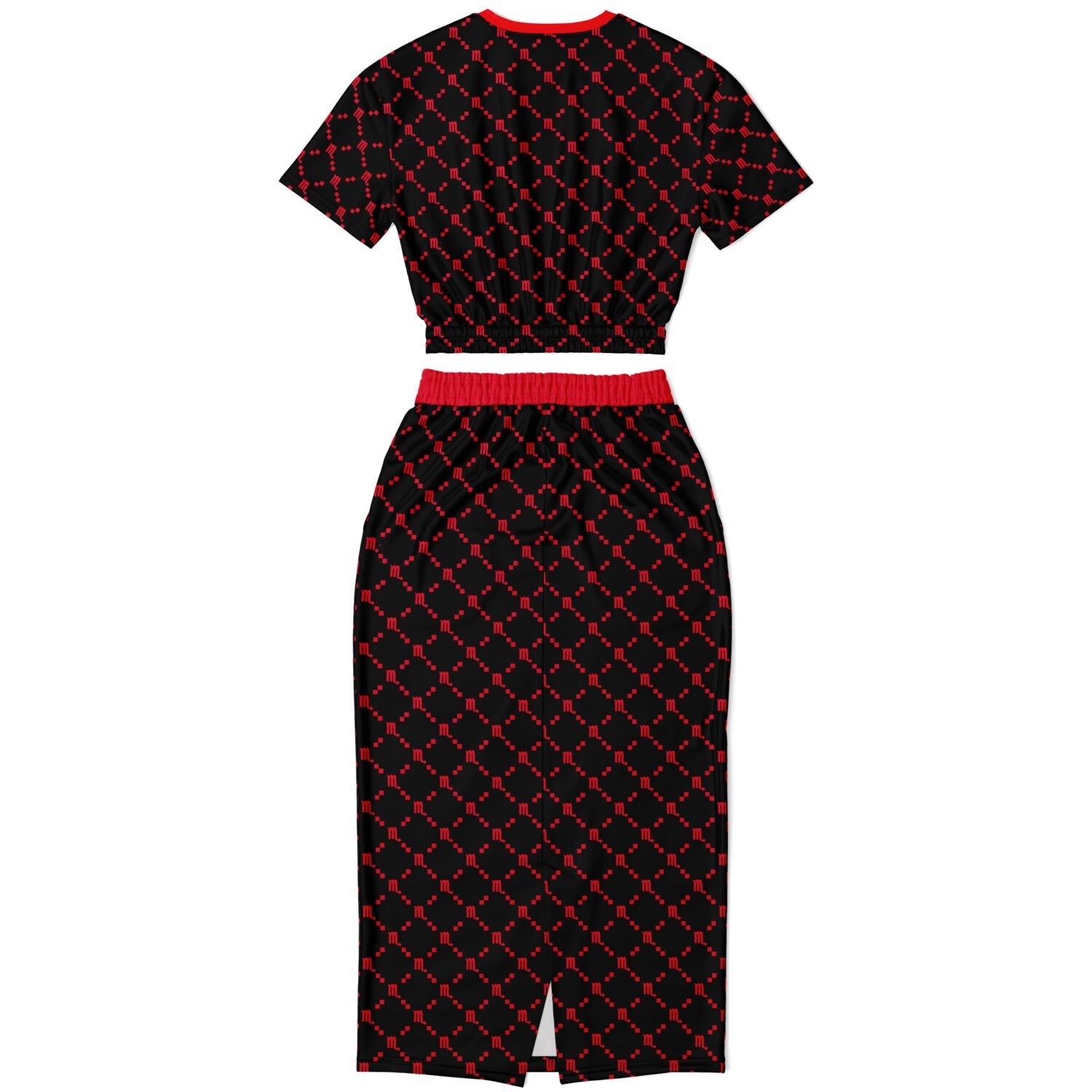 Scorpio G-Style Red Crop Shirt & Skirt Outfit