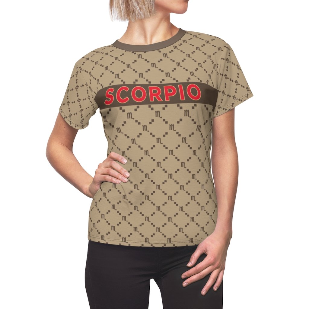 Scorpio Shirt: Scorpio G-Style Beige Shirt zodiac clothing for birthday outfit