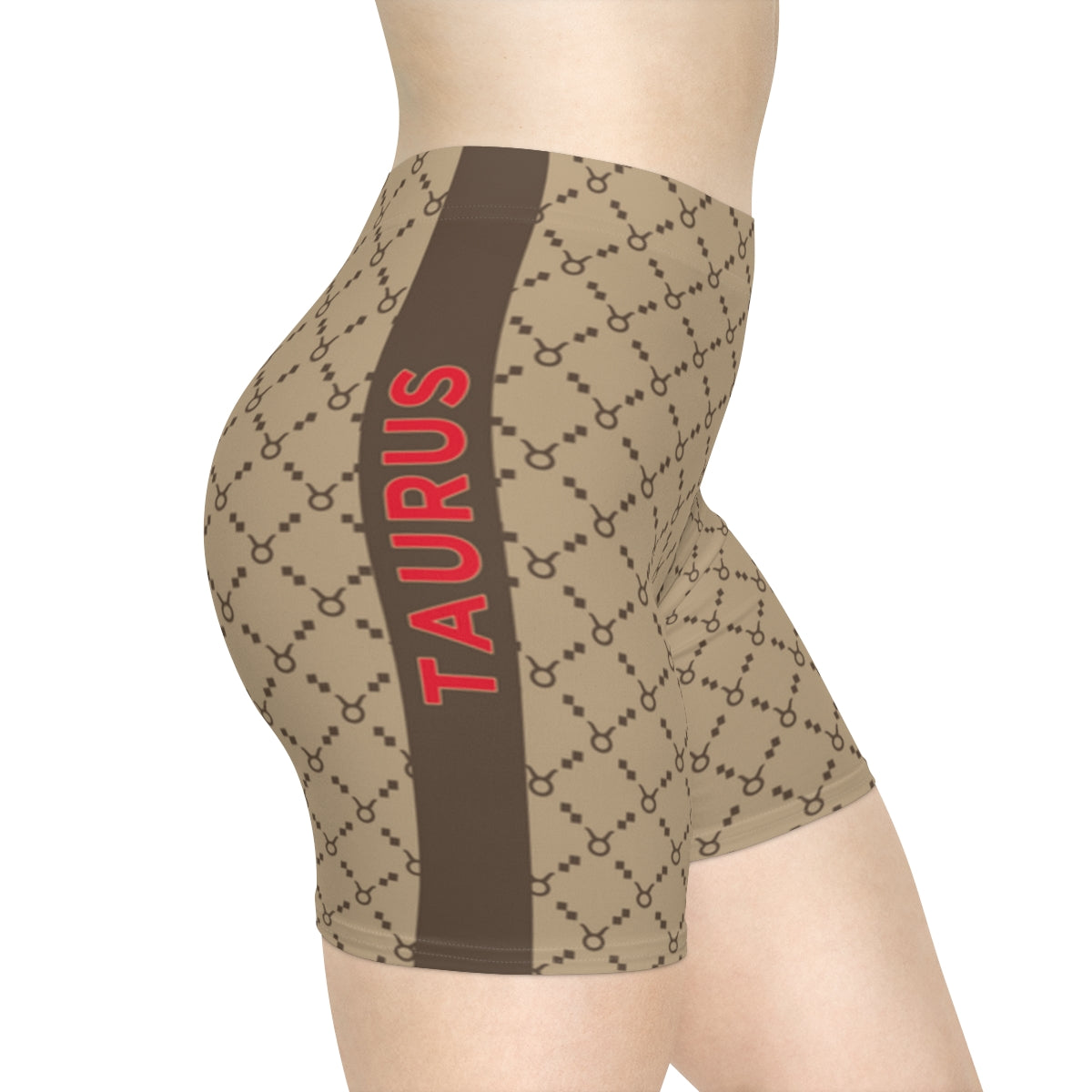Taurus G-Style Biker Shorts - Beige
