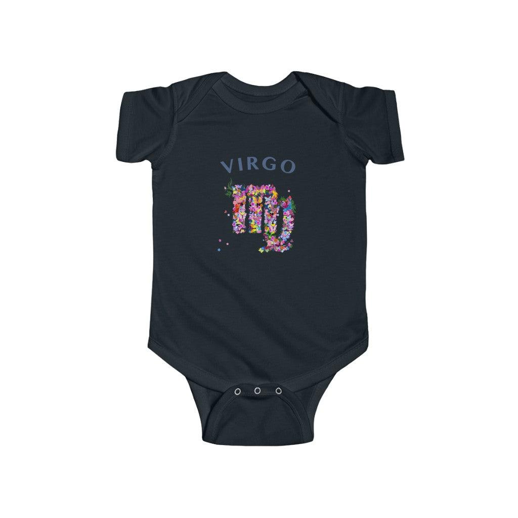 Virgo Floral Baby Bodysuit