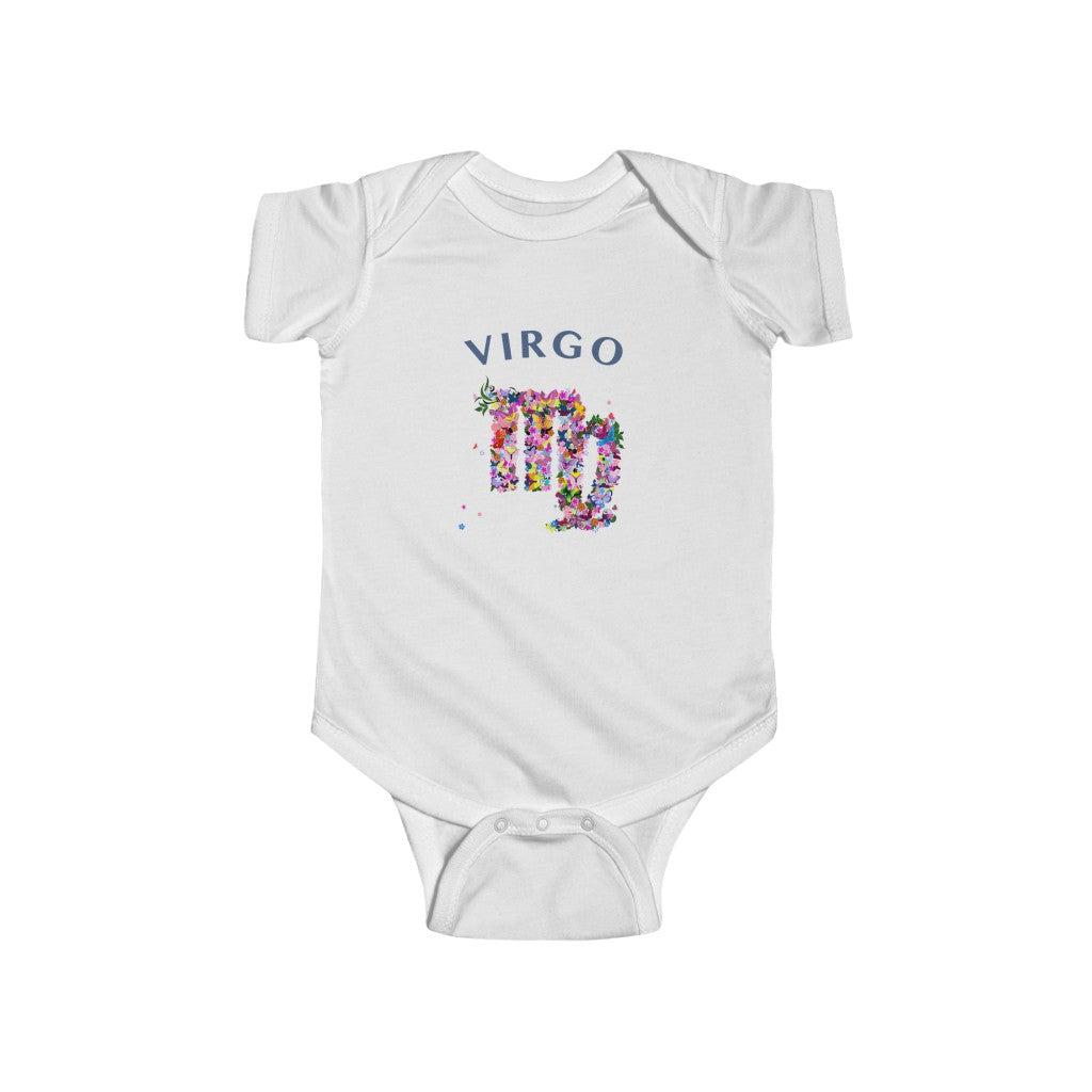 Virgo Floral Baby Bodysuit