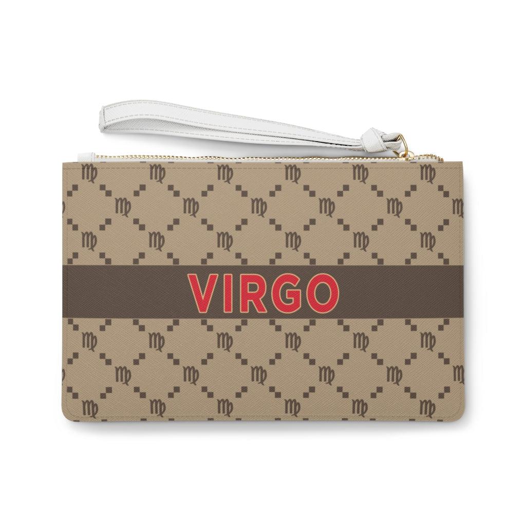 Virgo G-Style Beige Clutch Bag