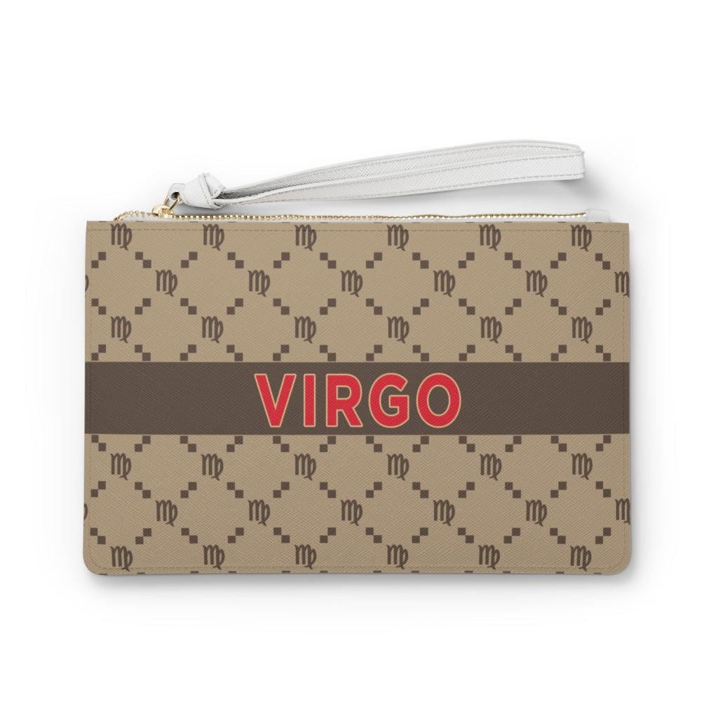 Virgo G-Style Beige Clutch Bag