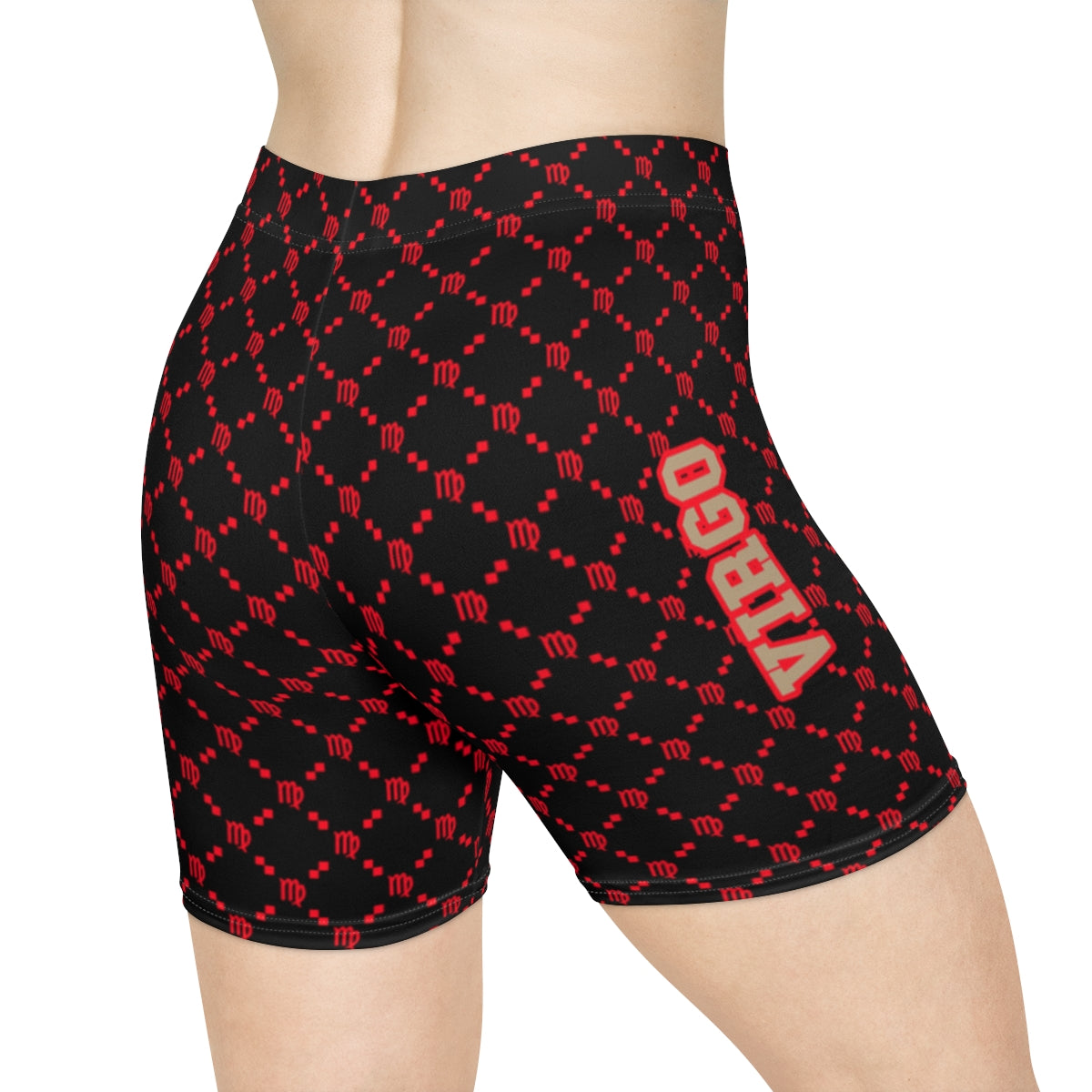 Virgo G-Style Biker Shorts - Red