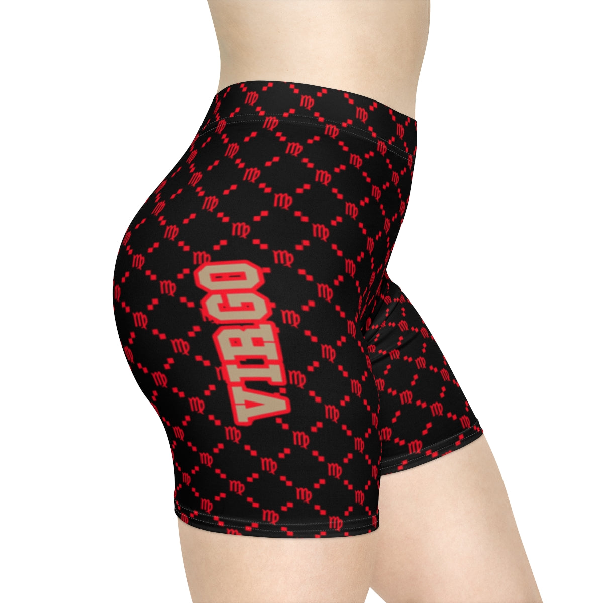 Virgo G-Style Biker Shorts - Red