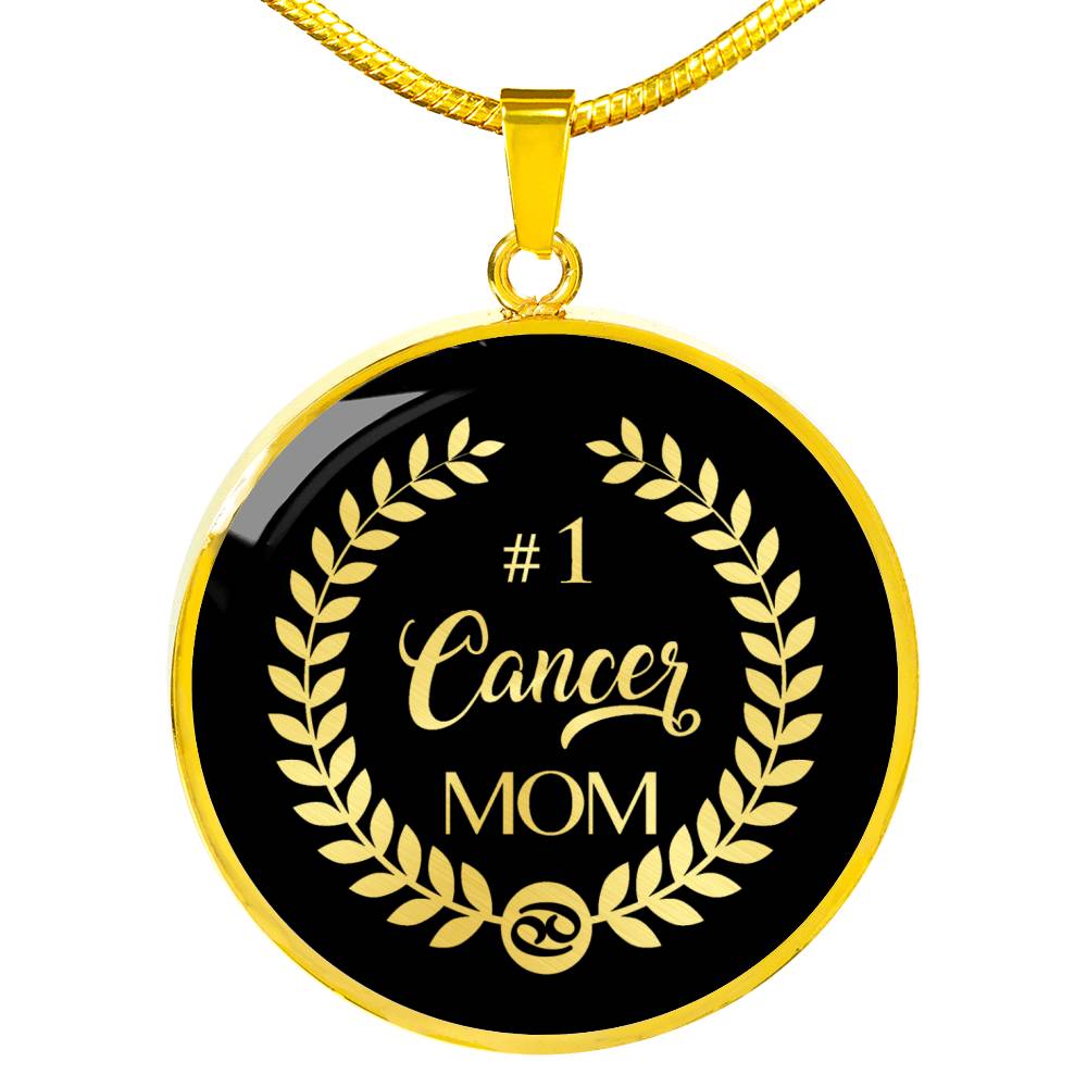 #1 Cancer Mom Circle Necklace zodiac jewelry for her birthday outfit