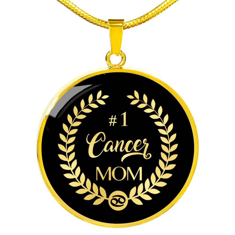 #1 Cancer Mom Circle Necklace zodiac jewelry for her birthday outfit