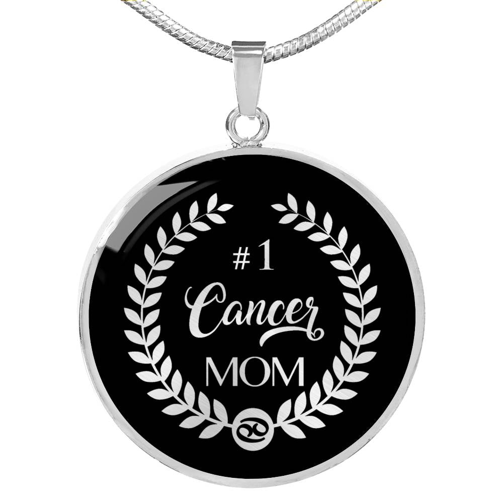 #1 Cancer Mom Circle Necklace zodiac jewelry for her birthday outfit