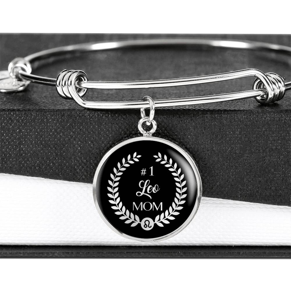 #1 Leo Mom Circle Bangle zodiac jewelry for her birthday outfit