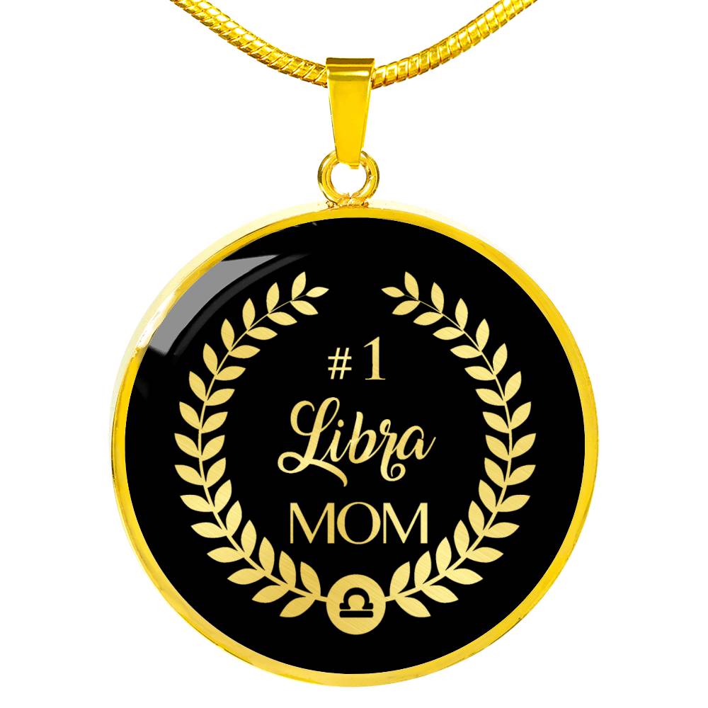 #1 Libra Mom Circle Necklace zodiac jewelry for her birthday outfit