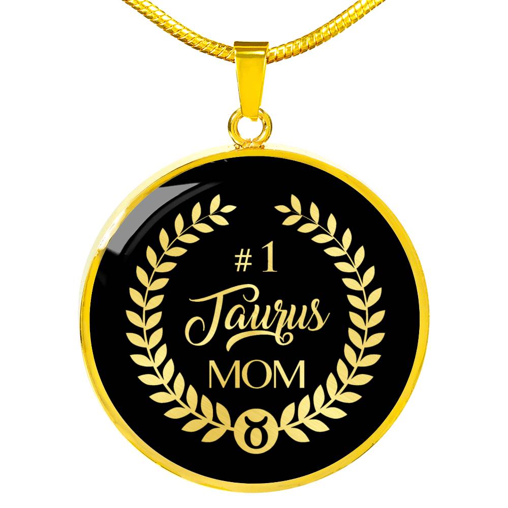 #1 Taurus Mom Circle Necklace zodiac jewelry for her birthday outfit